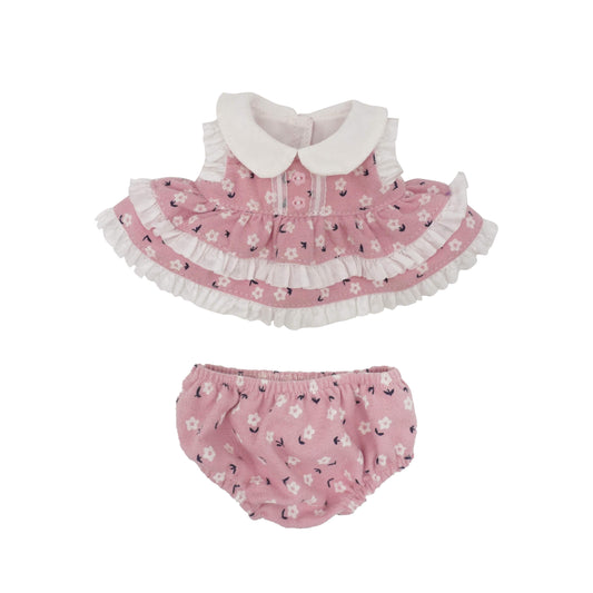 Teddy Tales Pink Floral Dress Outfit 20cm