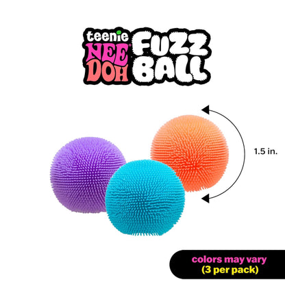 NeeDoh Pack of 3 Teenie Fuzz Balls (PLEASE ALLOW 7 DAYS FOR DISPATCH)