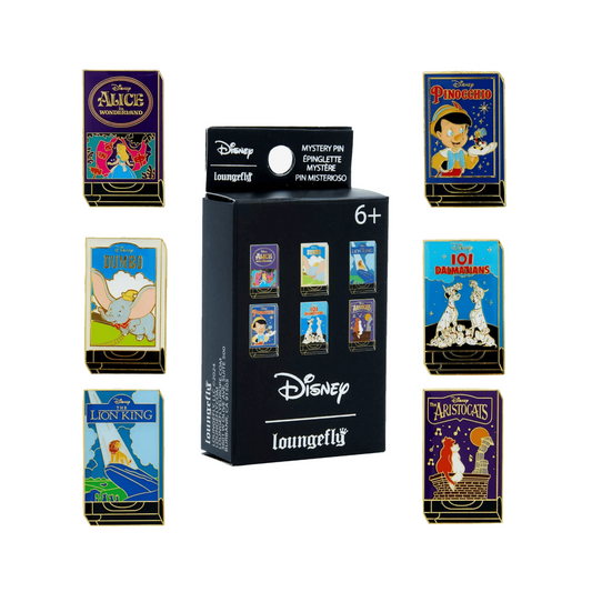 Loungefly Disney Classics VHS Enamel Pin ONE SUPPLIED