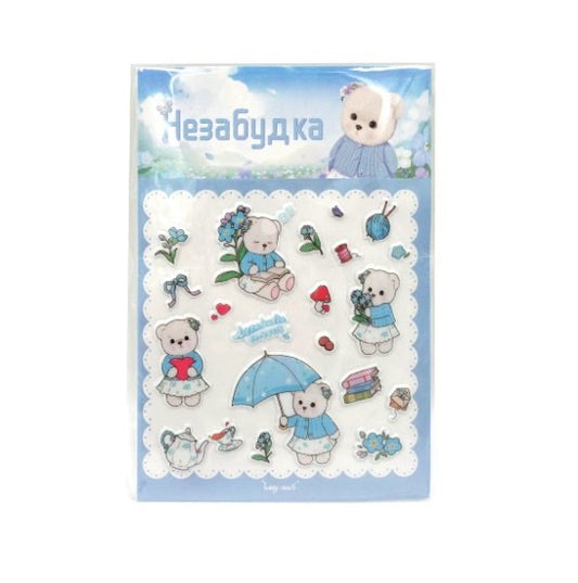 Teddy Tales Bubble Sticker Sheet